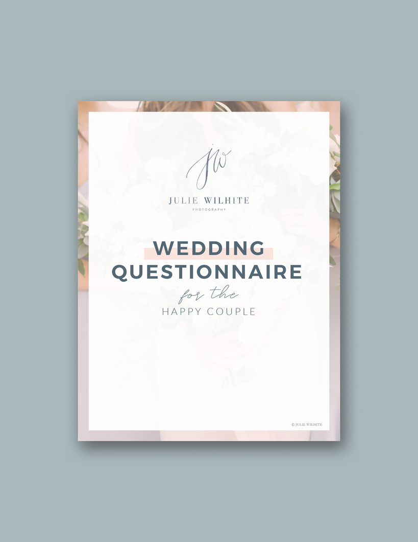 Customizable Wedding Questionnaire
